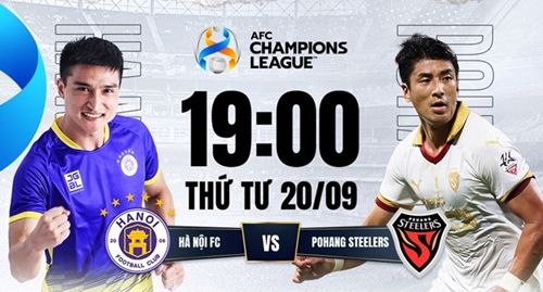 Link xem trực tiếp Hà Nội FC và Pohang Steelers tại cúp C1 châu Á


